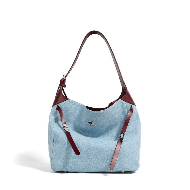 ✨Large Capacity Shoulder Denim Tote Bag