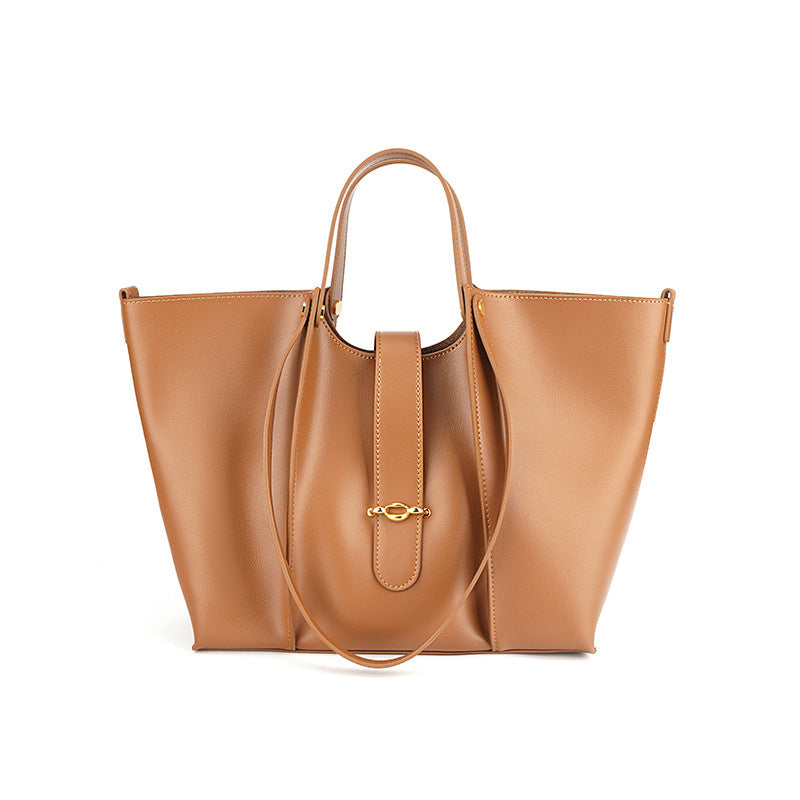 👜Genuine Leather Tote – High-Capacity Elegant Work & Everyday Bag for Women