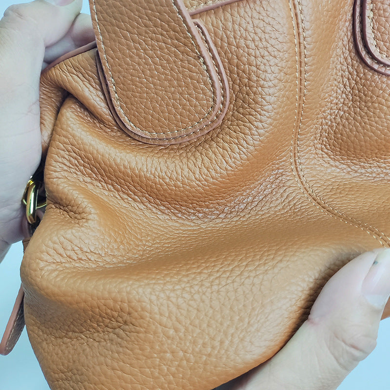 ✨  LuxeCarry™ Genuine Leather Tote – Built for Work, Styled for Life