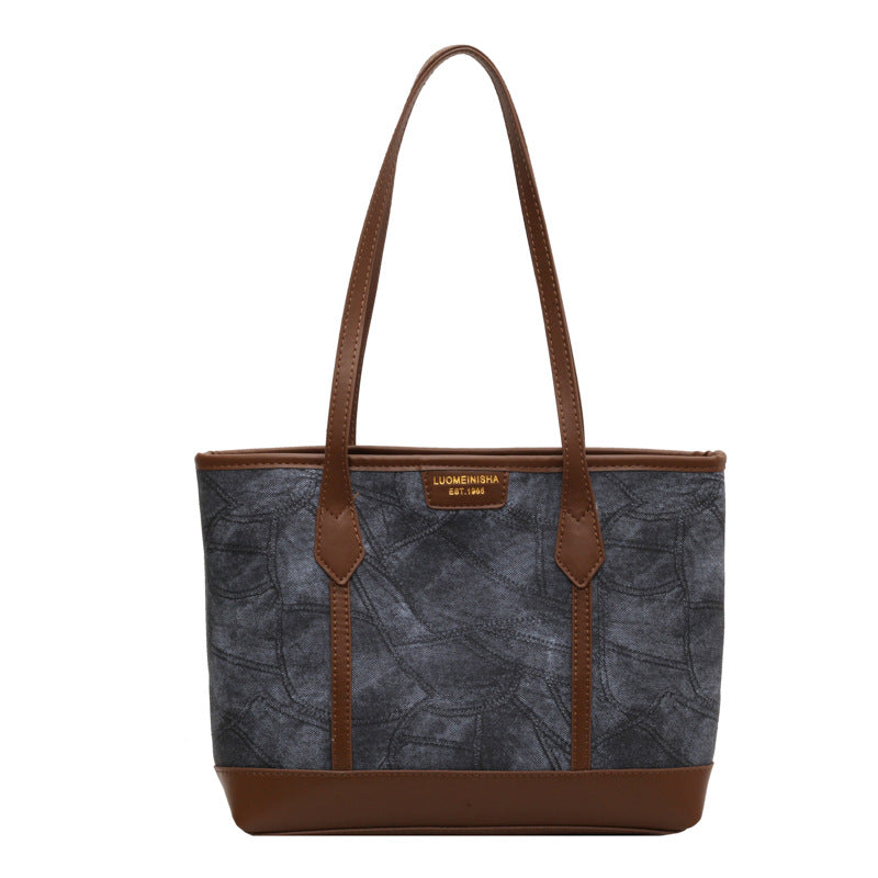 💙 The Coastal Denim Tote|All-Match Casual Large Capacity Shoulder Bag