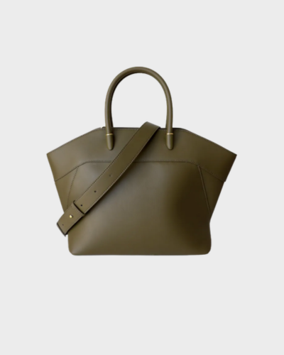 🤍 Wings Luxe Cowhide Genuine Leather Bucket Bag 🪽✨