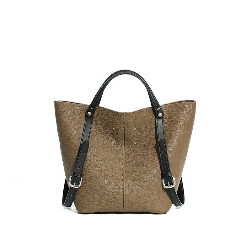 💼  Leather Tote – Elegant Large Capacity Work & Everyday Bag