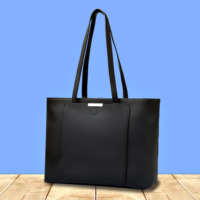 👜Genuine Leather Tote – Large Capacity Elegant Work & Everyday Bag for Women