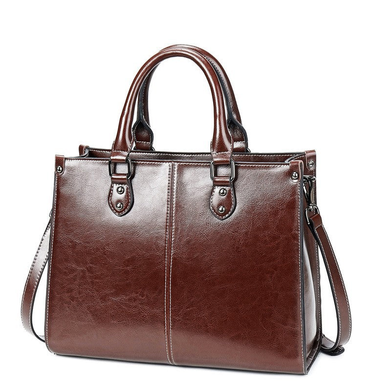 ✨ Genuine Leather Everyday Shoulder Bag for Women 🤍
