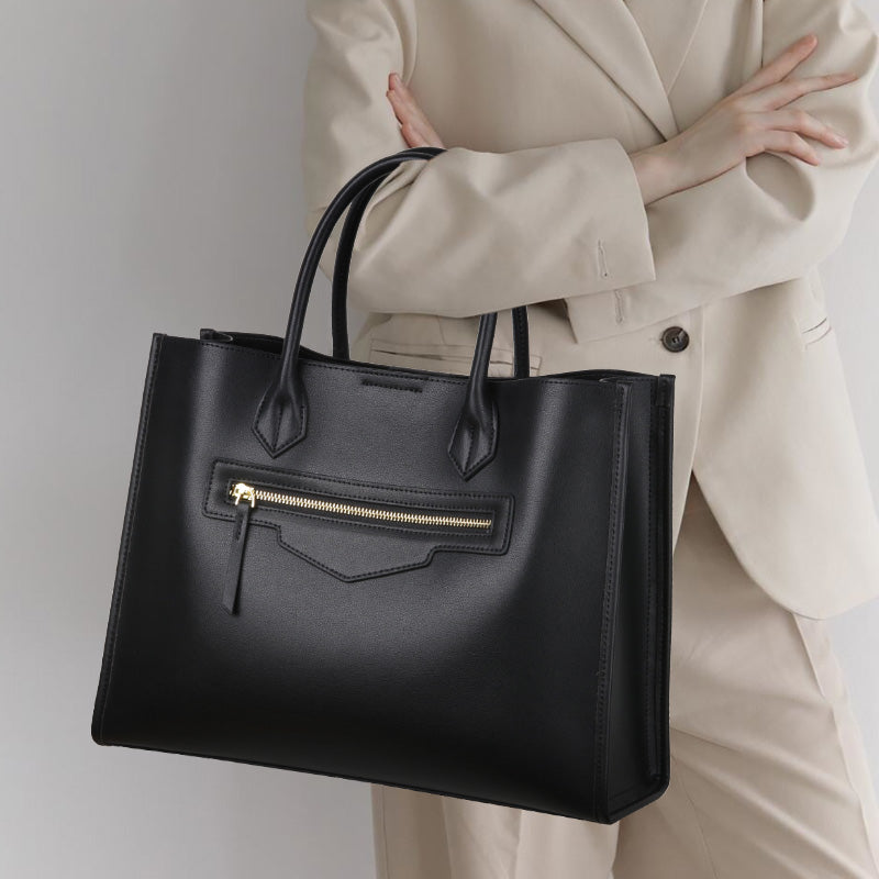👜Genuine Leather Tote – Large Capacity Elegant Work & Everyday Bag for Women