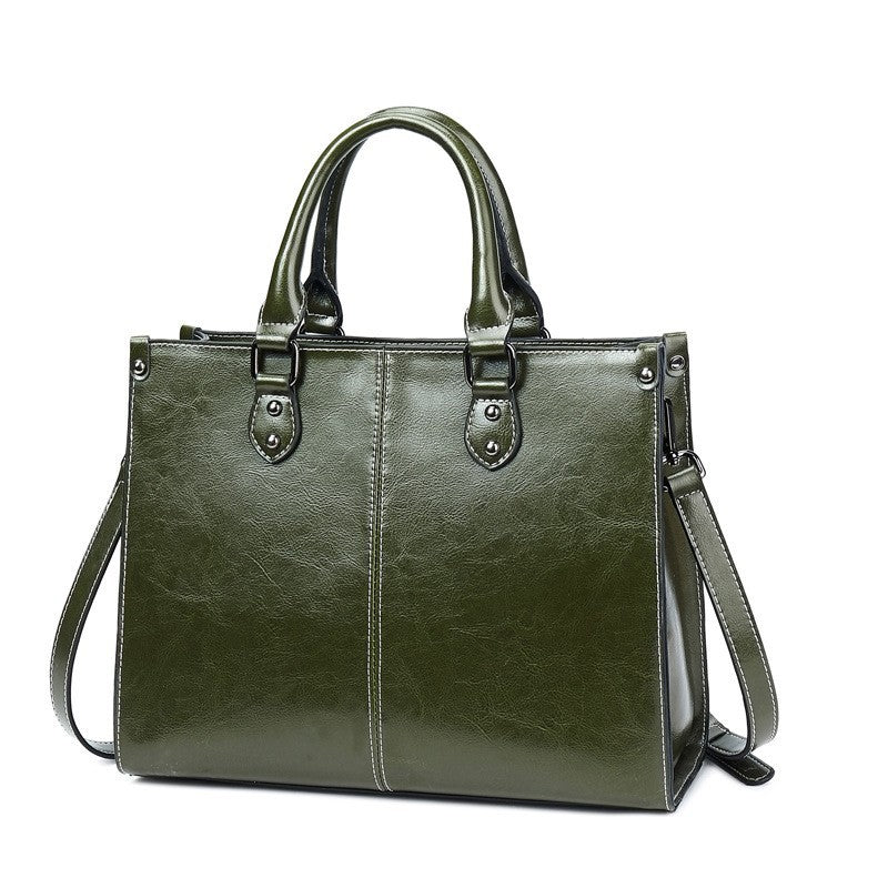 ✨ Genuine Leather Everyday Shoulder Bag for Women 🤍