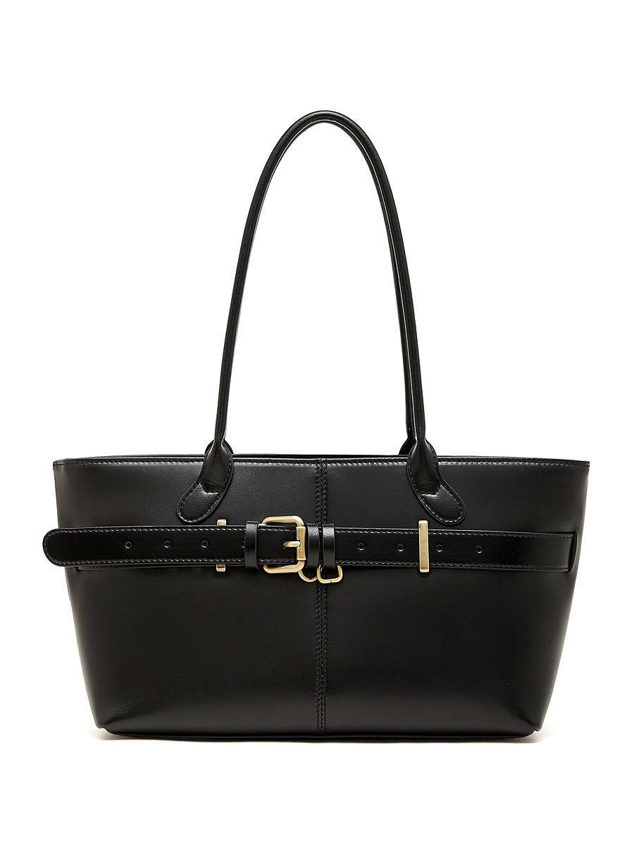 👜High-Quality Leather Fashionable Large-Capacity Commuter Shoulder Bag