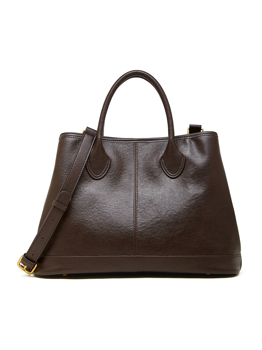 🌸High-Capacity Top-Grain Leather ToteCrossbody Bag For Women