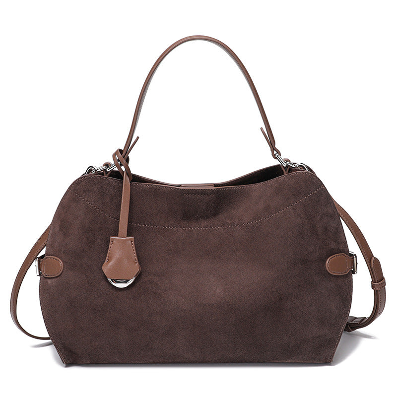 👜Genuine Deer Suede Brushed Leather Crossbody Bag Versatile