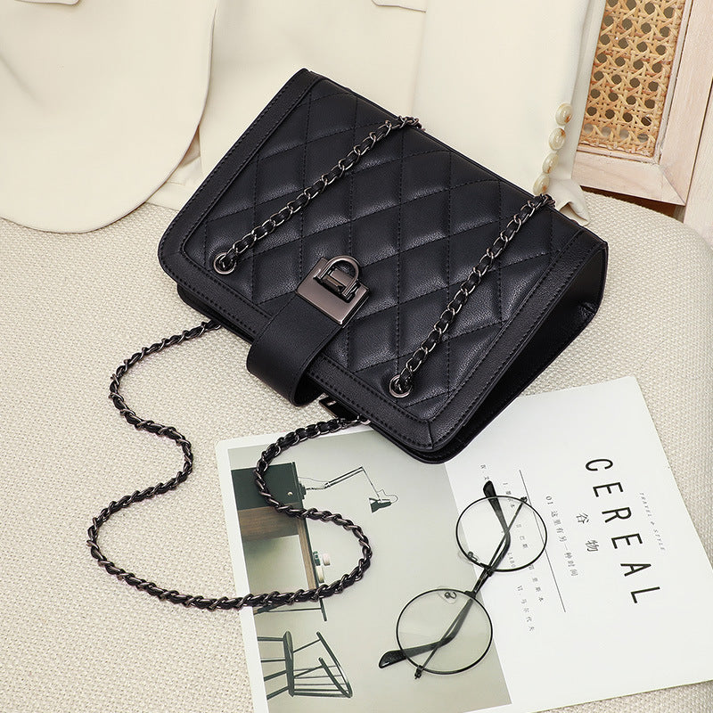 ✨ The Élan Mini Chain Bag | Genuine Leather Square Underarm Evening Bag