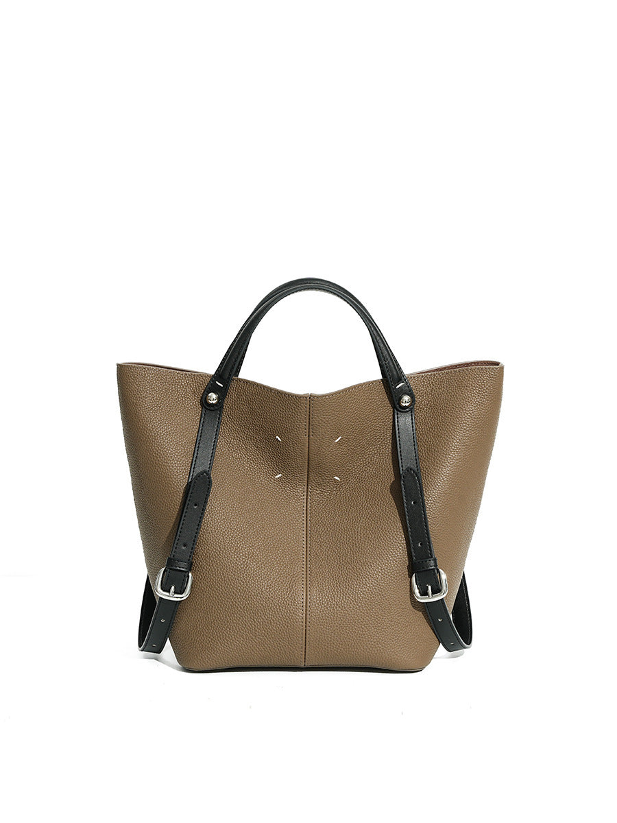 💼  Leather Tote – Elegant Large Capacity Work & Everyday Bag
