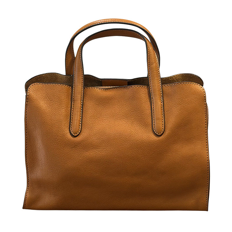 👜 Casual All-Match Tote Bag Made From Full-Grain Cowhide Leather