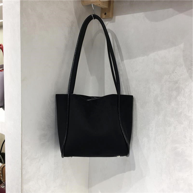 🌿 The Sienna Suede Tote | Minimal Casual Shoulder Bag for Everyday Chic 🤎