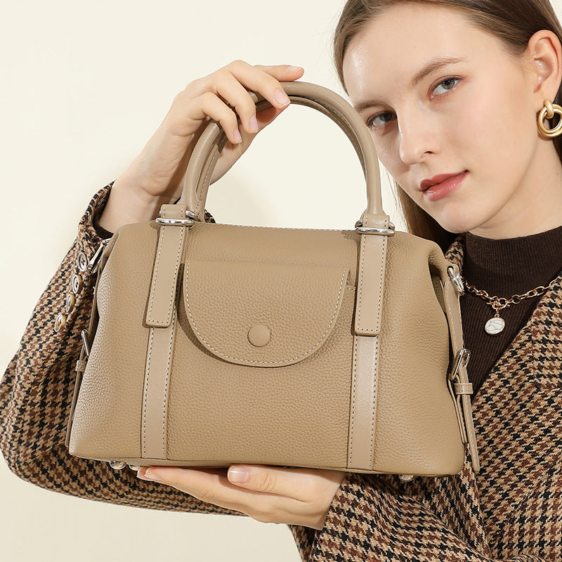 👜Genuine Leather Tote – Elegant Large Capacity Work & Everyday Bag for Women
