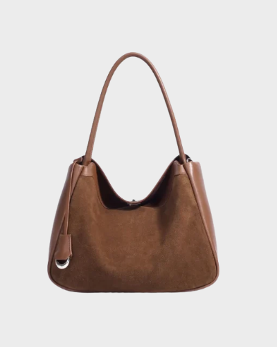 Versatile Genuine Leather Tote Bag Crafted From Matte Cowhide