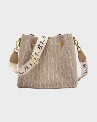 CH Nylon Crossbody Bucket Bag