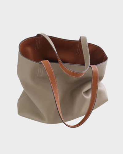 Double-sided Head Layer Cowhide Large Capacity Women's Bag