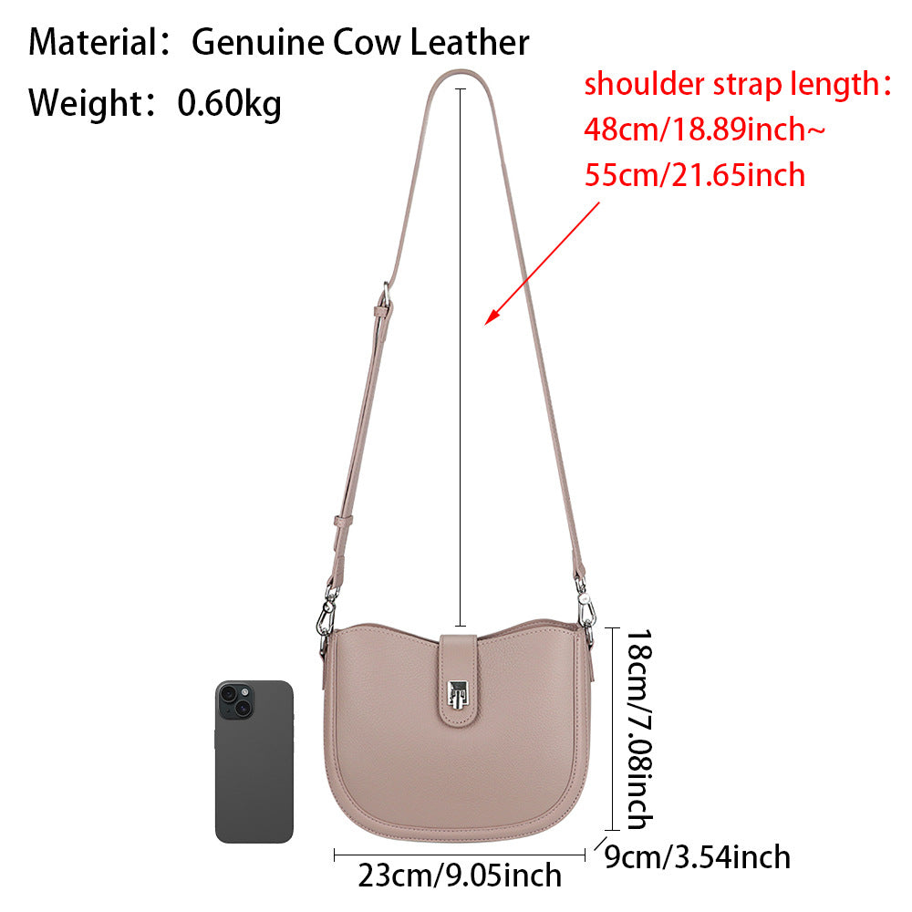 🌸 Genuine Leather Vintage Saddle Crossbody Bag 🌸