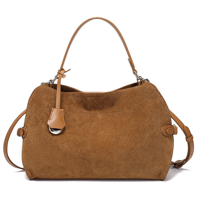 👜Genuine Deer Suede Brushed Leather Crossbody Bag Versatile