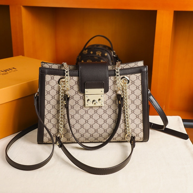 Genuine Leather Women’s Crossbody Bag – Elegant All-Match Shoulder Purse