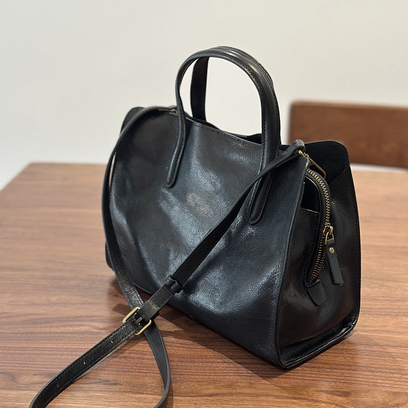 👜 Casual All-Match Tote Bag Made From Full-Grain Cowhide Leather