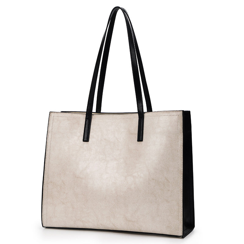✨ The Willow Cowhide Tote| Cowhide Leather Commuter Shoulder Bag 🤎