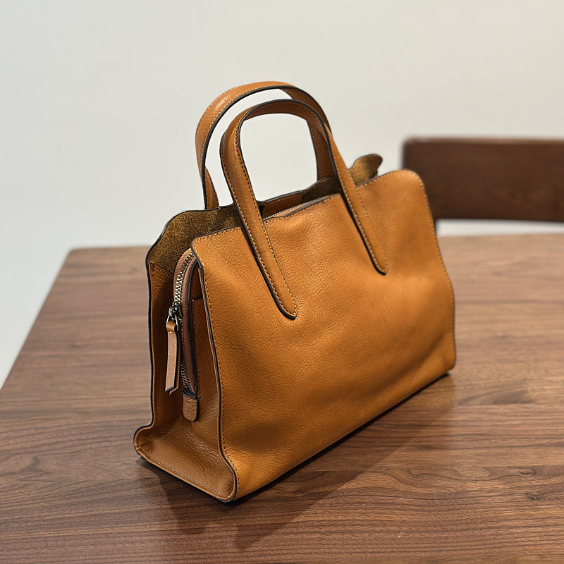 👜 Casual All-Match Tote Bag Made From Full-Grain Cowhide Leather
